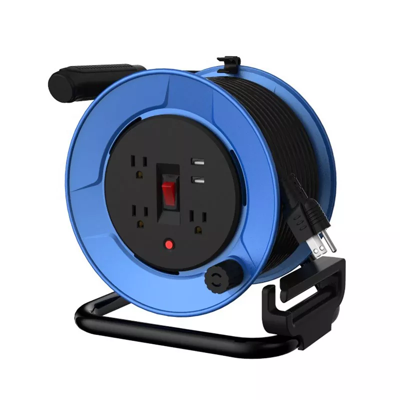 3 خروجی پلاستیکی USB2.4a حلقه سیم 50 فوت با محافظ اضافه بار