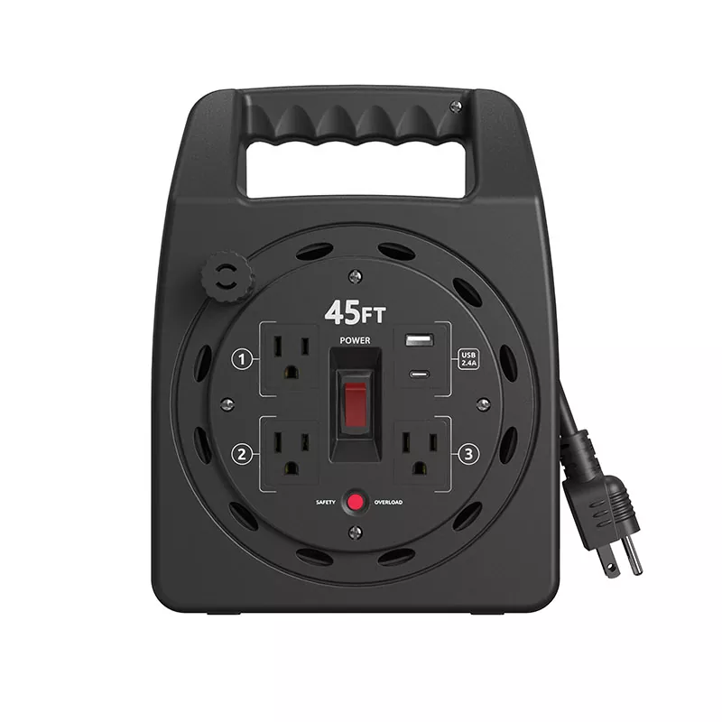 3 خروجی USB2.4a حلقه سیم پلاستیکی 45 فوت با محافظ اضافه بار 3 خروجی USB2.4a حلقه سیم پلاستیکی 45 فوت با محافظ اضافه بار