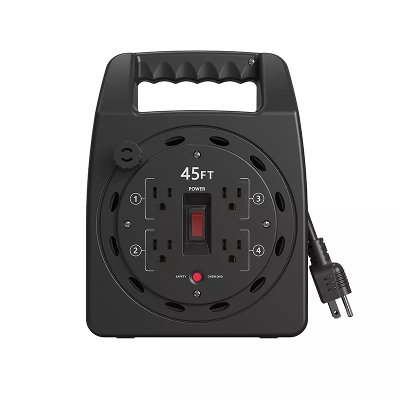 4 خروجی حلقه سیم پلاستیکی 45 فوت با محافظ اضافه بار